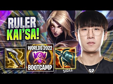 RULER DESTROYING WITH KAI'SA! - GEN Ruler Plays Kai'sa ADC vs Varus! | Bootcamp 2022