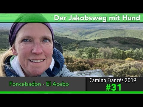 Jakobsweg mit Hund - Doku 2019 (4K) Tag 31: Foncebadón nach El Acebo || Camino Santiago