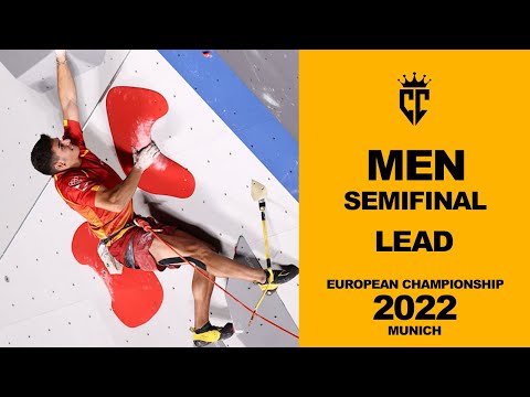 Climbing European championship 2022 Munich Semis lead MEN