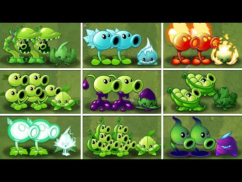 All Peas 16 Team & Mint💪 - Which Team Plant Will Win?🧐 - PVZ 2 Team Plants🧟‍♂️