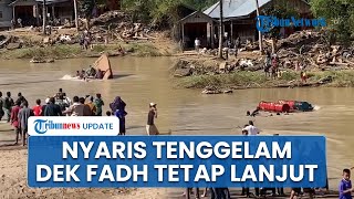 Demi Tinjau Korban Banjir, Arus Deras & Rakit Terbalik Tak Hentikan Langkah Wagub Aceh ke Pameu