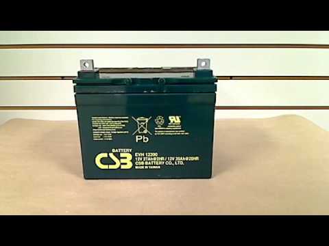 12V 39Ah - Extended Run - High Cycle - CSB Battery - EVH12390