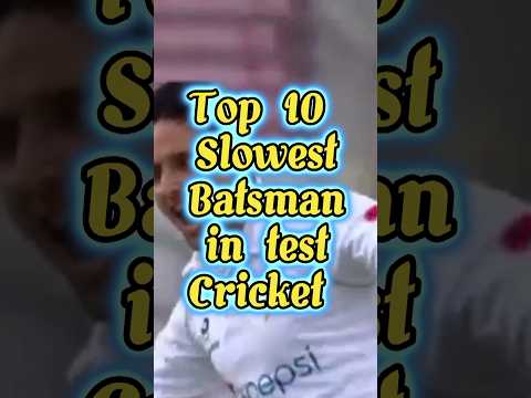 Top 10 slowest Batsman in test Cricket🏏 #short #viral #top