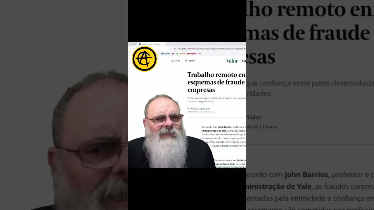 FRAUDES em EMPRESAS DIMINUEM com TRABALHO REMOTO: SEM INTIMIDADE, não há COMBINAÇÃO para FRAUDE