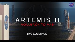 LIVE! NASA Artemis II Rollback to VAB