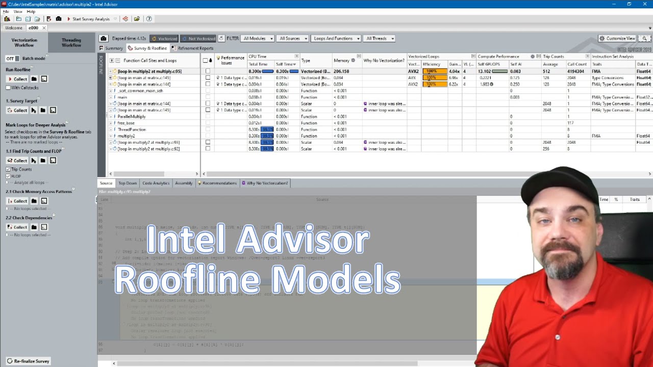 Intel Advisor and Roofline Models - Recommendation to Improve Your Applications