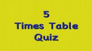 Five Times Table Quiz