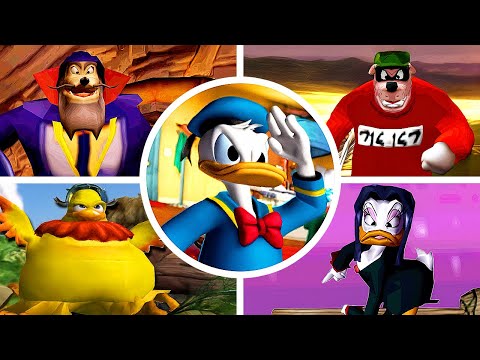 Donald Duck Goin Quackers - All Bosses & Ending