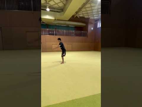 健康スポーツ経営学科 #スポーツ  #バク転　#体操  #床　#朝