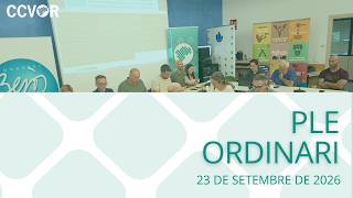 Ple ordinari 23/09/2026