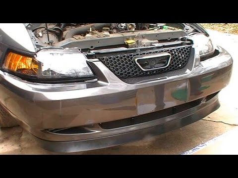 How to Install Replace a Front Bumper Cover and Header Panel on a 1999 - 2004 Ford  Mustang