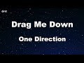 Drag Me Down - One Direction Karaoke 【With Guide Melody】 Instrumental