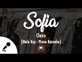 Sofia - Clairo (Male Key - Piano Karaoke)