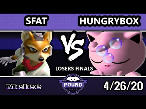 Pound Online 2020 Melee Losers Finals - SFAT (Fox) Vs. Hungrybox (Jigglypuff) SSBM Singles