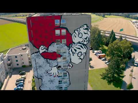 Yverdon les Bains vu du ciel