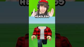 ROBLOX HEADLESS FOR FREE 🤑😱 #roblox #shorts #robloxshorts