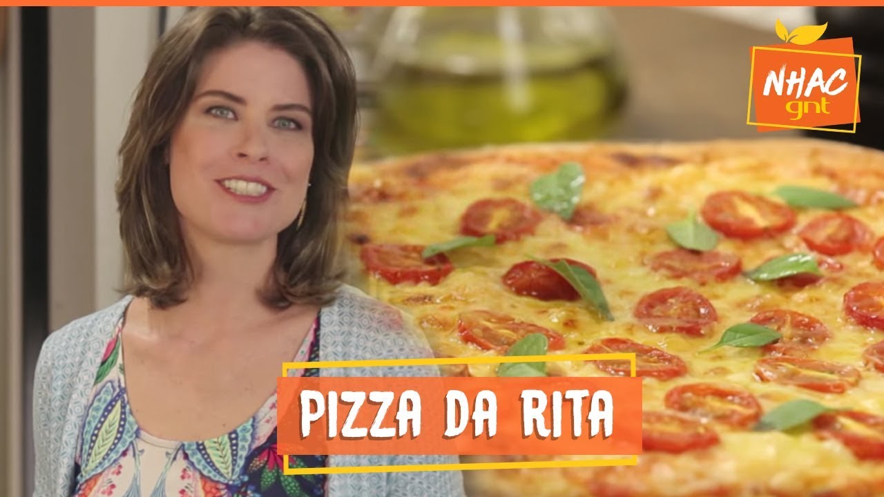 Pizza de muçarela com tomate e manjericão | Rita Lobo | Cozinha Prática