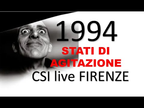 02 CSI STATI DI AGITAZIONE LIVE Palasport FIRENZE 1994 audio mixer CAM PAL