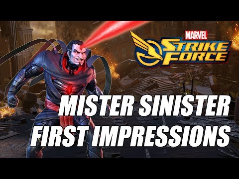 Mister Sinister Rank up, First Impressions & Gameplay - Marvel Strike Force