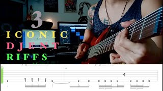 3 MOST ICONIC DJENT RIFFS + TAB