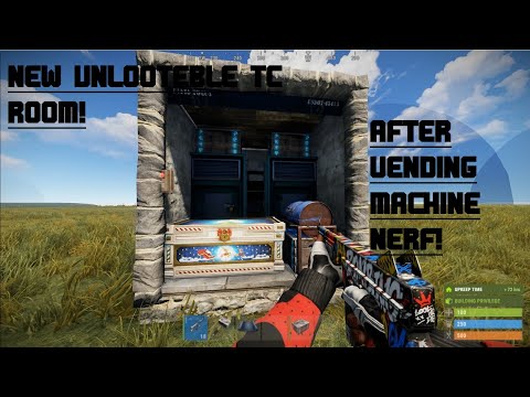 (OUTDATED!) Rust NEW Unlooteble TC Design | Vending Machine Nerf | Daddy NikolaTesla |