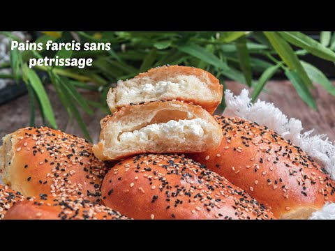 Stuffed mini rolls with feta cheese
