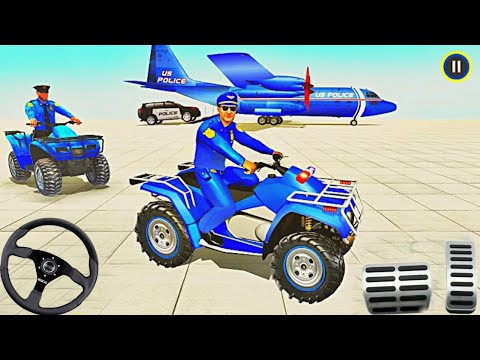 US Police ATV Quad Bike Transport Truck Simulator Games Android Gameplay