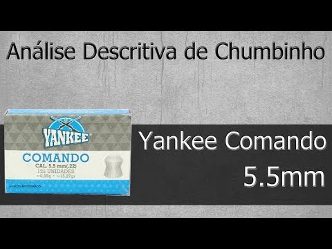 Análise Descritiva - Chumbo Yankee Comando 5.5mm - Tiro ao Alvo e Caça
