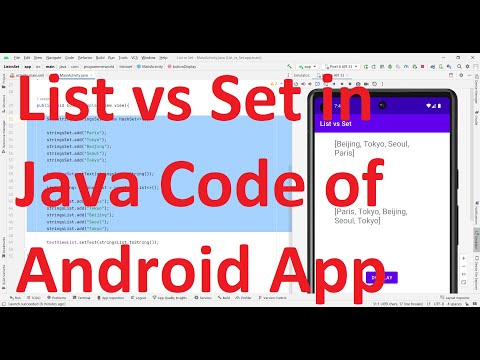 Difference between List vs Set in Java code of your Android App ...