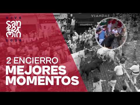 MEJORES MOMENTOS del SEGUNDO ENCIERRO de San Fermín 2026 | Toros Cebada Gago