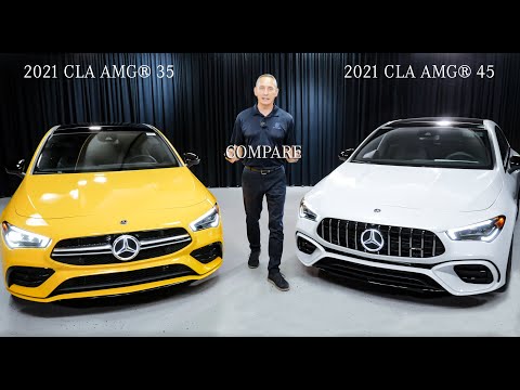 To The Point:  2021 AMG® CLA 35 Compared to 2021 AMG® CLA 45 from Mercedes-Benz of Scottsdale