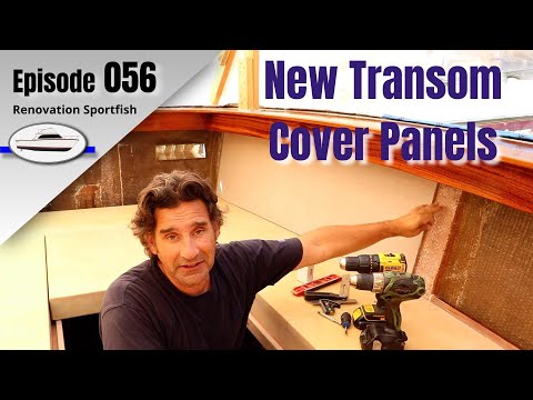 Fabricating and fitting new transom cover panels in the cockpit - Boat Restoration EP056