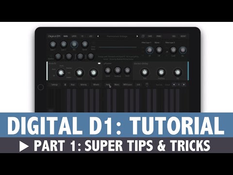 AudioKit Digital D1 Tutorial - Part 1 - Main Panel, FAQ, Tips & Tricks!