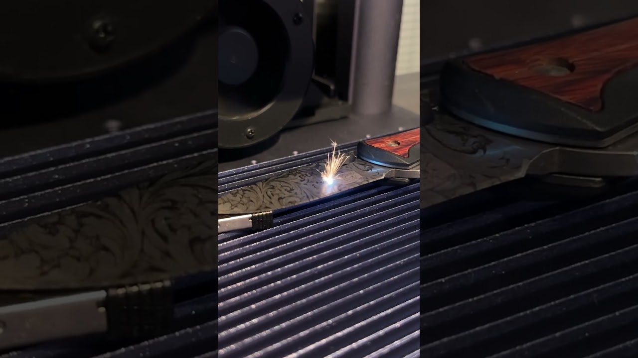 @LaserPecker LP5 knife engraving test. 🤯 full video coming soon @ExtrusionTherapy