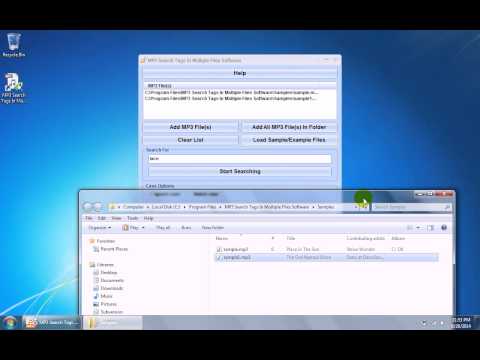 MP3 Search Tags In Multiple Files Software
