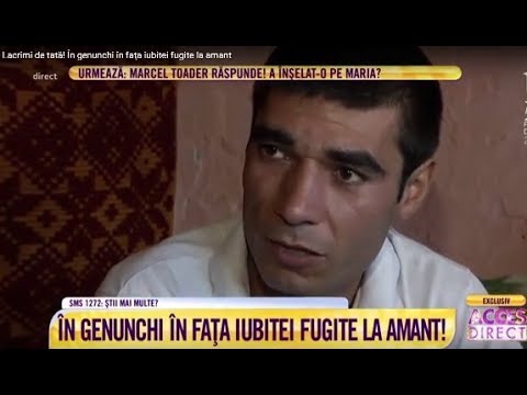 Lacrimi de tată! În genunchi în faţa iubitei fugite la amant