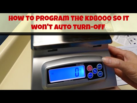 KD 8000 Baker's Scale, program it so it won't Auto Turn Off