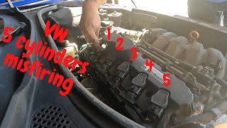 VW 2.5 Spark Plug Change