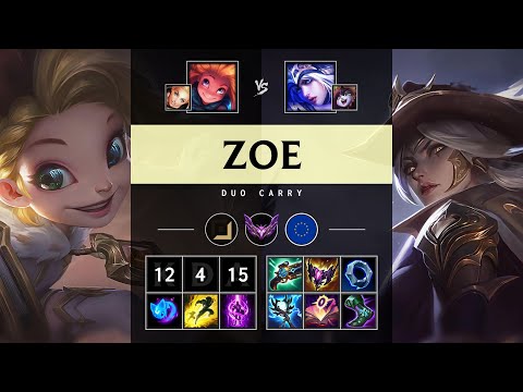 Zoe Carry vs Ashe: Dominating - EUW Master Patch 14.24