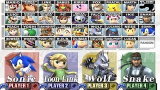 Super Smash Bros Brawl - How to Unlock All Characters