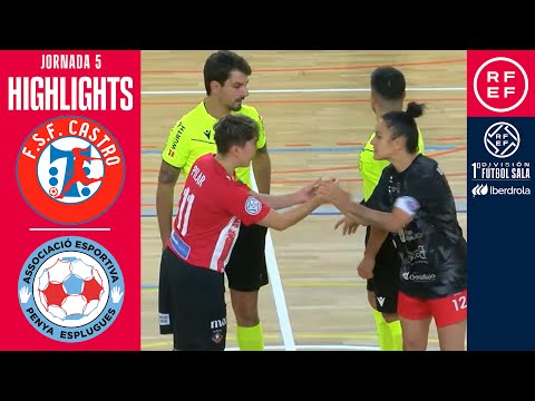 Resumen #PrimeraIberdrolaFS AE Penya Esplugues 3-3 FSF Castro Bloques Cando| Jornada 5