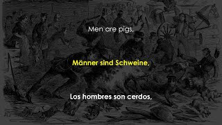 Die Ärzte - Männer sind Schweine (English, Deutsch &amp; Español)