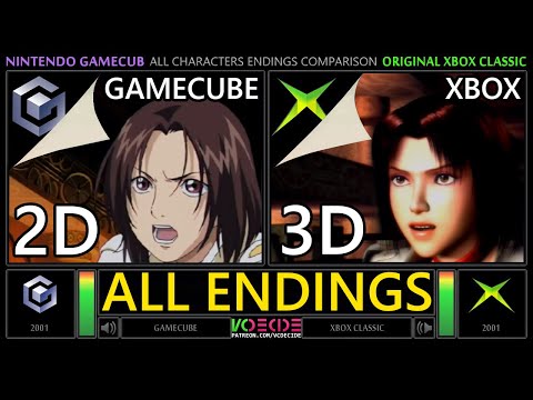 [2D vs 3D] Bloody Roar Primal Fury vs Bloody Roar Extreme (GameCube vs Xbox) All Endings Comparison