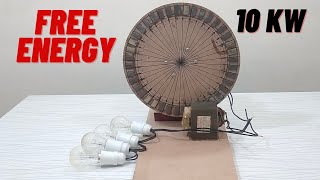 How To Make Diy 10 KW Free Energy Generator with 40 magnets at home