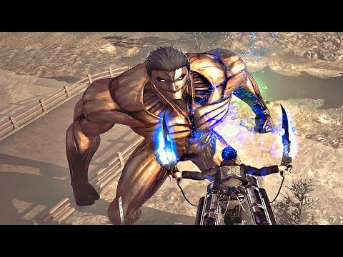 ATTACK ON TITAN 2 - Reiner ARMORED TITAN vs Mutant ARMORED TITAN Boss Fight