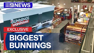 #EXCLUSIVE Australia’s biggest Bunnings set to open in Sydney | 9 News Australia