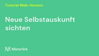 Neue Selbstauskunft ansehen