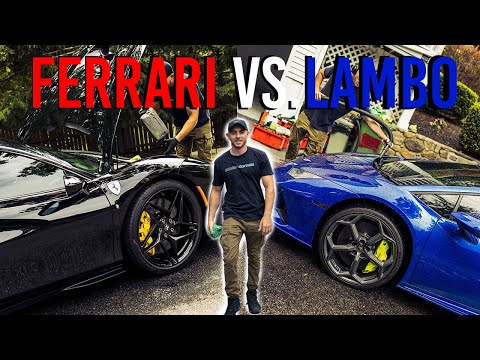 Ferrari F8 VS Lambo Huracan Evo