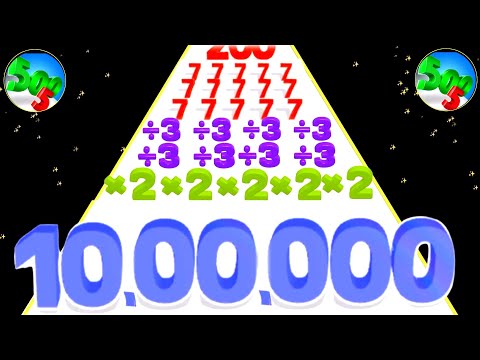 Number Master: Run and Merge vs crowd Number Run 3D 2048 Numbers Gameplay walkthrough Max Levels