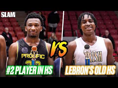 #2 Ranked Darryn Peterson 🆚 LeBron's Old HS! 🔥 | Prolific Prep vs St. Vincent-St. Mary 🚨